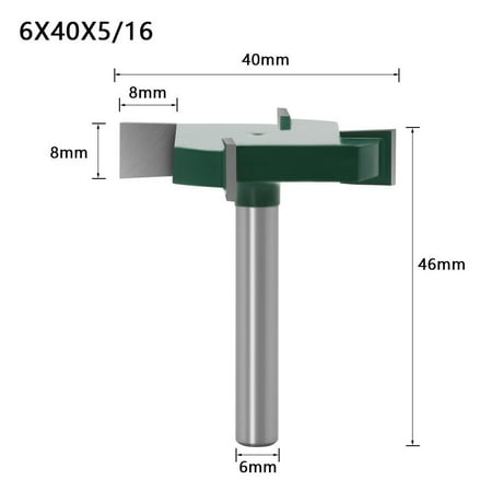 BAMILL 1pcs 6mm Shank 4 Edge T Type Milling Slotting Cutter Woodworking Tool Router Bit
BAMILL 1pcs 6mm Shank 4 Edge T Type Milling Slotting Cutter Woodworking Tool Router Bit