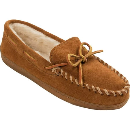 Minnetonka Mens Pile Lined Hardsole Slipper