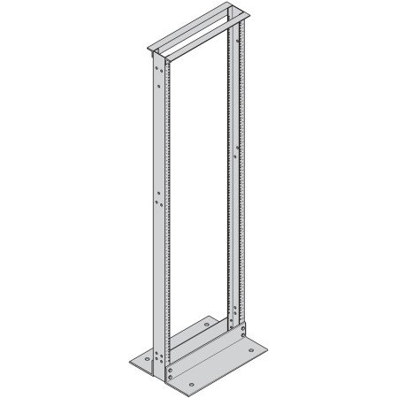 cooper b-line - 84" x 19" open aluminum floor rack, flat black