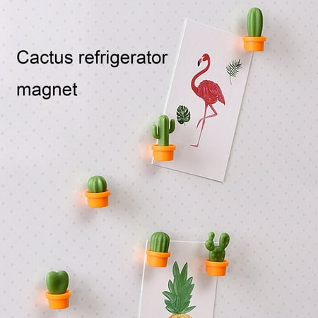 Mairbeon 6Pcs Fridge Magnets Cute Plants Shape Sticker Kitchen Cactus Magnet Button Fridge Accessories
Mairbeon 6Pcs Fridge Magnets Cute Plants Shape Sticker Kitchen Cactus Magnet Button Fridge Accessories
