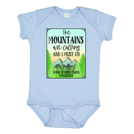 Inktastic The Mountains Are Calling- Smoky Mountain Tennessee Gift Baby Boy or Baby Girl Bodysuit
Inktastic The Mountains Are Calling- Smoky Mountain Tennessee Gift Baby Boy or Baby Girl Bodysuit