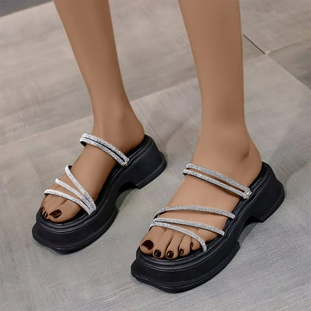 amlbb Women s Wedge Platform Sandals Thick Sole Casual Sandals Versatile Fashionable Soft Sole Slip Slippers on Clearance
amlbb Women s Wedge Platform Sandals Thick Sole Casual Sandals Versatile Fashionable Soft Sole Slip Slippers on Clearance