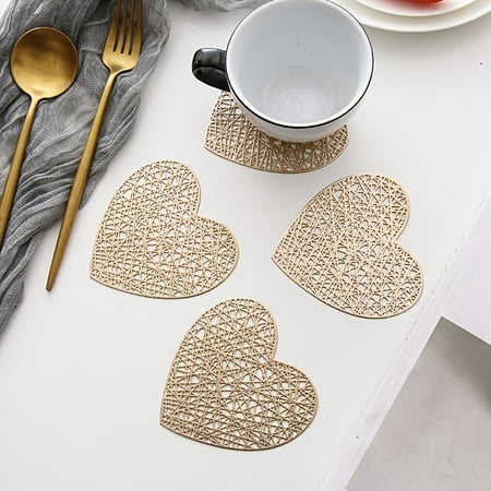 1pc Cute Coaster Round Non-Slip Tabletop Protection Heart/Snow Shaped/Leaf Shaped Bowl Pot Pl
1pc Cute Coaster Round Non-Slip Tabletop Protection Heart/Snow Shaped/Leaf Shaped Bowl Pot Pl