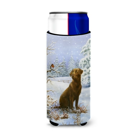 Carolines Treasures BDBA434AMUK Chocolate Labrador Snowy Robin Ultra Beverage Insulators for slim cans Slim Can
Carolines Treasures BDBA434AMUK Chocolate Labrador Snowy Robin Ultra Beverage Insulators for slim cans Slim Can