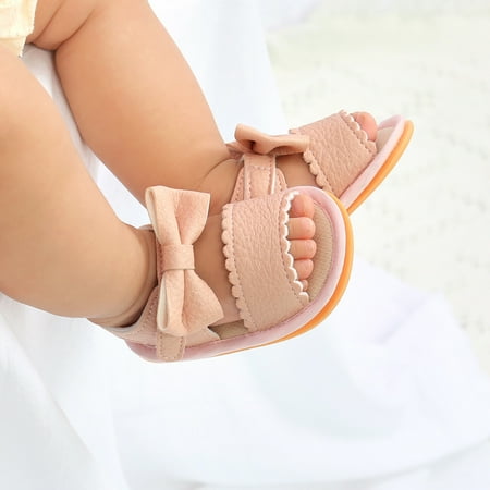 VBXOAE Baby Boys Girls Bow Sandals Soft Non-Slip Rubber Sole Summer Flat Walking Shoes
VBXOAE Baby Boys Girls Bow Sandals Soft Non-Slip Rubber Sole Summer Flat Walking Shoes