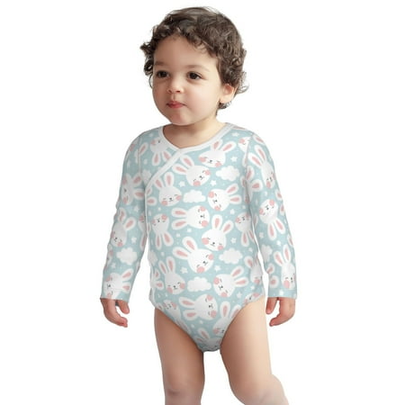 Fotbe Rabbit And Star Pattern Unisex-baby Long-sleeve Bodysuit Long Sleeve Bodysuits One-piece 100% Organic Cotton for Infant Baby Boys Unisex-6 Months
Fotbe Rabbit And Star Pattern Unisex-baby Long-sleeve Bodysuit Long Sleeve Bodysuits One-piece 100% Organic Cotton for Infant Baby Boys Unisex-6 Months