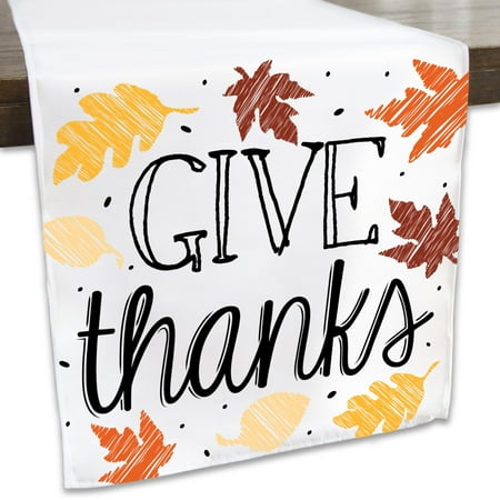 Big Dot of Happiness Give Thanks - Thanksgiving Party Dining Tabletop Decor - Cloth Table Runner - 13 x 70 inches
Big Dot of Happiness Give Thanks - Thanksgiving Party Dining Tabletop Decor - Cloth Table Runner - 13 x 70 inches