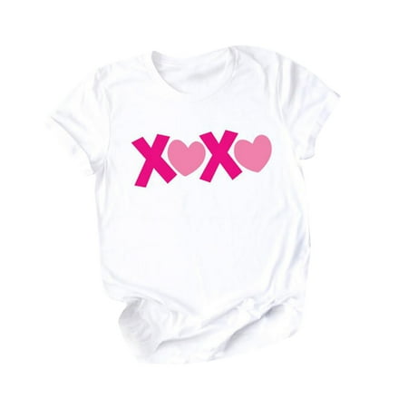 Clearance White Blouse for Women Women s Fashion Love Round Neck Short Sleeve T-Shirt Women Maternity Shirts White XL
Clearance White Blouse for Women Women s Fashion Love Round Neck Short Sleeve T-Shirt Women Maternity Shirts White XL