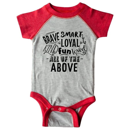 Inktastic Brave Smart Loyal Kind Fun Loved All of the Above Gift Baby Boy or Baby Girl Bodysuit
Inktastic Brave Smart Loyal Kind Fun Loved All of the Above Gift Baby Boy or Baby Girl Bodysuit
