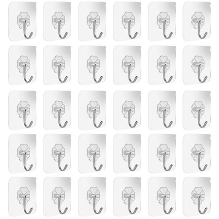 Powerful Adhesive Hooks Punch-free Transparent Wall Hooks Non-Marking Kitchen Bathroom Hanger for Door or Wall
Powerful Adhesive Hooks Punch-free Transparent Wall Hooks Non-Marking Kitchen Bathroom Hanger for Door or Wall