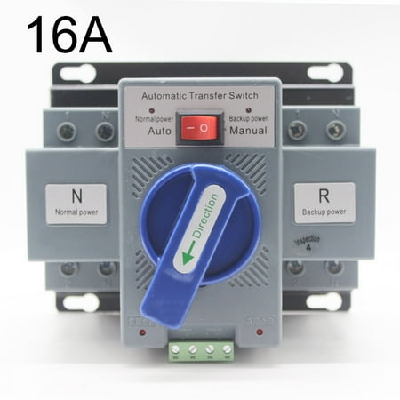 2P Dual Power Automatic Transfer Switch For Generator Changeover Switch AC230V