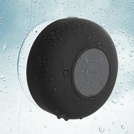Insten Black Bluetooth 3.0 Wireless Waterproof Speaker w\/ Handsfree Call Mic for Shower Car iPhone Smartphone Tablet MP3 Insten Black Bluetooth 3.0 Wireless Waterproof Speaker w\/ Handsfree Call Mic for Shower Car iPhone Smartphone Tablet MP3