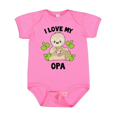 Inktastic Cute Sloth I Love My Opa with Green Leaves Gift Baby Boy or Baby Girl Bodysuit
Inktastic Cute Sloth I Love My Opa with Green Leaves Gift Baby Boy or Baby Girl Bodysuit