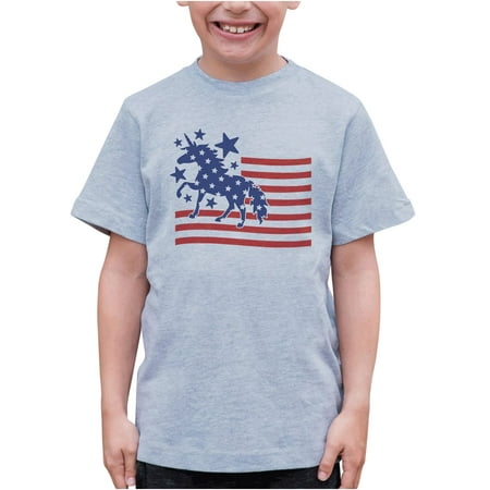 7 ate 9 Apparel Kids Patriotic 4th of July Shirt - Unicorn Flag Magical USA Grey T-Shirt 2T
7 ate 9 Apparel Kids Patriotic 4th of July Shirt - Unicorn Flag Magical USA Grey T-Shirt 2T