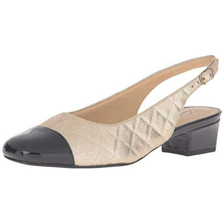 Trotters Women s DEA Dress Pump Gold/Black 10.5 N US