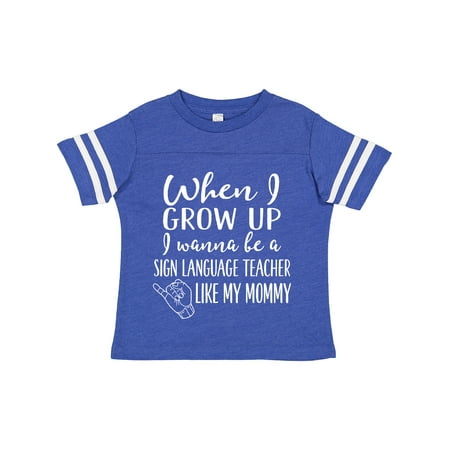 Inktastic Future Sign Language Teacher Like Mommy Gift Toddler Boy or Toddler Girl T-Shirt
Inktastic Future Sign Language Teacher Like Mommy Gift Toddler Boy or Toddler Girl T-Shirt