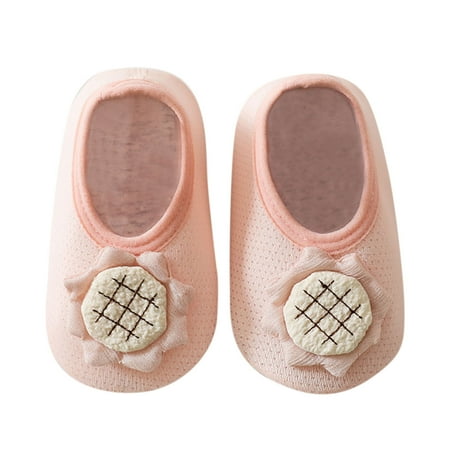 Floor Socks For Children Flowers Spring And Summer Mesh Baby Shoes Socks Baby Toddler Socks Soft Bottom Non Slip Floor Shoes
