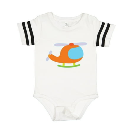 Inktastic Helicopter Cute Flying Gift Baby Boy or Baby Girl Bodysuit