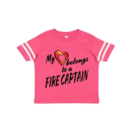 Inktastic My Heart Belongs to a Fire Captain with Red Heart Gift Toddler Boy or Toddler Girl T-Shirt
Inktastic My Heart Belongs to a Fire Captain with Red Heart Gift Toddler Boy or Toddler Girl T-Shirt