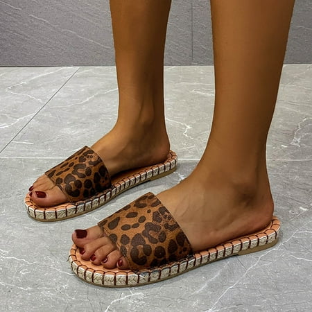 PhoneSoap Ladies Shoes Fashion Leopard Printed Comfortable Flat Casual Sandals And Slippers Brown
PhoneSoap Ladies Shoes Fashion Leopard Printed Comfortable Flat Casual Sandals And Slippers Brown