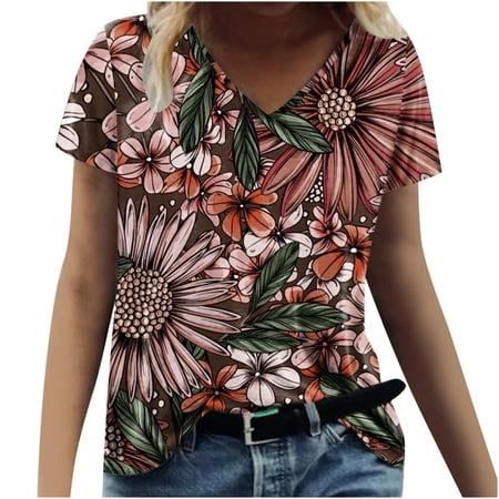 Corset Top Long Sleeve Workout Tops for Women Women Casual T-shirt Floral Printed V-Neck Short Sleeve Pullover Blouse Tops Valentines Shirts for Women White Shirts for Women on Sales Red L
Corset Top Long Sleeve Workout Tops for Women Women Casual T-shirt Floral Printed V-Neck Short Sleeve Pullover Blouse Tops Valentines Shirts for Women White Shirts for Women on Sales Red L