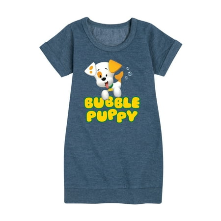 Bubble Guppies - Bubble Puppy - Toddler And Youth Girls Fleece Dress