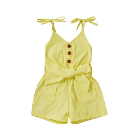Binmer Toddler Baby Girls Solid Button Sleeveless Suspenders Romper Jumpsuit Clothes
Binmer Toddler Baby Girls Solid Button Sleeveless Suspenders Romper Jumpsuit Clothes