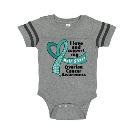 Inktastic Ovarian Cancer Awareness I Love and Support My Half Sister Gift Baby Boy or Baby Girl Bodysuit
Inktastic Ovarian Cancer Awareness I Love and Support My Half Sister Gift Baby Boy or Baby Girl Bodysuit