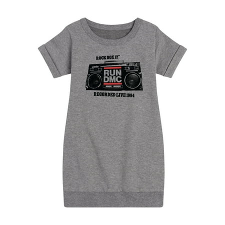Run DMC - Rockbox 12 In Live - Toddler And Youth Girls Fleece Dress