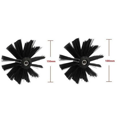 100+150Mm Dryer Vent Cleaning Brush Chimney Lint Remover Bristle Head Nylon