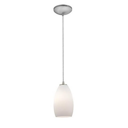 Janine Inari Silk 28012-1C-BS-OPL 1 Light Glass Pendant In Brushed Steel With Opal Glass
Janine Inari Silk 28012-1C-BS-OPL 1 Light Glass Pendant In Brushed Steel With Opal Glass