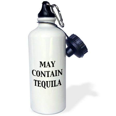 3dRose May Contain Tequila Sports Water Bottle 21oz