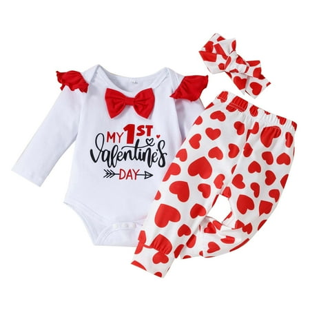 Odeerbi Baby Bodysuit Layette Set Onesies for Toddler Spring Autumn Girls Valentine s Day Long Sleeve Shirt Romper With Bow Tie Love Printed Trousers Suit White
Odeerbi Baby Bodysuit Layette Set Onesies for Toddler Spring Autumn Girls Valentine s Day Long Sleeve Shirt Romper With Bow Tie Love Printed Trousers Suit White