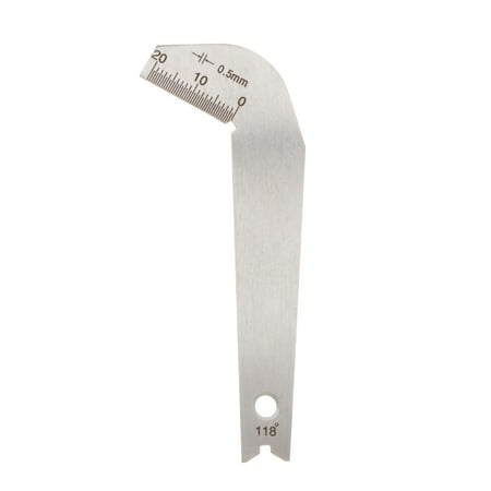 Etereauty Stainless Steel Drill Template Gauge 118 Degree Bit Pattern Drill Gauge Welding Inspect Tool Weld Drill (Silver)
Etereauty Stainless Steel Drill Template Gauge 118 Degree Bit Pattern Drill Gauge Welding Inspect Tool Weld Drill (Silver)