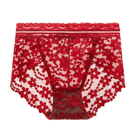 Follure Ladies casual underwear bra Ladies Transparent Lace Panties Cotton Hollow Breathable Quality Underpants Red L
Follure Ladies casual underwear bra Ladies Transparent Lace Panties Cotton Hollow Breathable Quality Underpants Red L