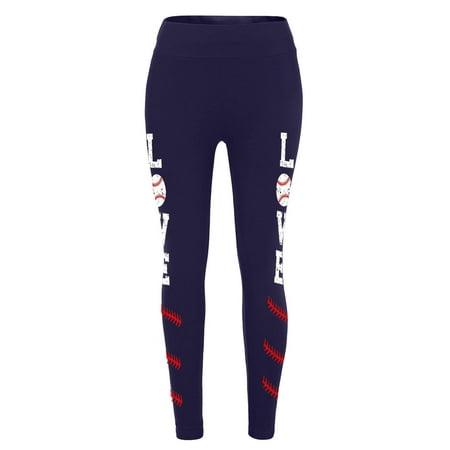 Charella Ladies Fashion Solid Color Baseball Heart Print High Waist Casual Leggings Trousers Pants Navy M
Charella Ladies Fashion Solid Color Baseball Heart Print High Waist Casual Leggings Trousers Pants Navy M