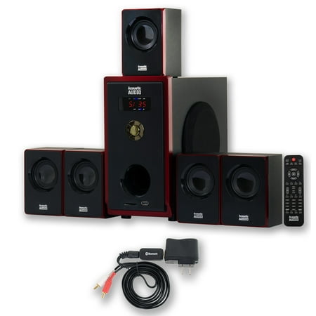 Acoustic Audio AA5103 Home Theater 5.1 Speaker System 800 Watts with Bluetooth AA5103B