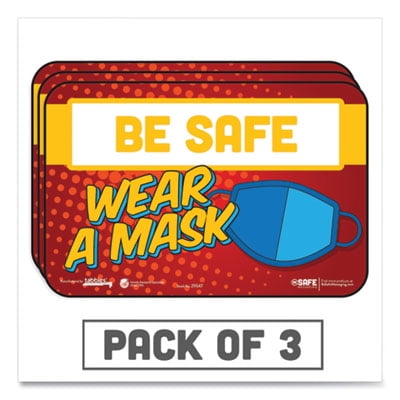 2PK Tabbies BeSafe Messaging Education Wall Signs 9 x 6 Be Safe Wear A Mask 3/Pack (29547)
2PK Tabbies BeSafe Messaging Education Wall Signs 9 x 6 Be Safe Wear A Mask 3/Pack (29547)