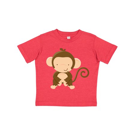 Inktastic Happy Monkey Gift Toddler Boy or Toddler Girl T-Shirt