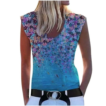 Women s Plus Size Tank Flowers Sleeveless Tank Tops Round-Neck Printing Sleeveless Vest Casual Loose Sports Tops Camisole
Women s Plus Size Tank Flowers Sleeveless Tank Tops Round-Neck Printing Sleeveless Vest Casual Loose Sports Tops Camisole