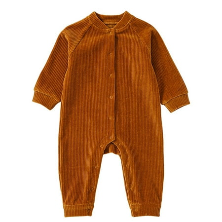 Haite Newborn Romper One Piece Bodysuit Corduroy Jumpsuit Spring Playsuit Party Buttons Brown 100cm
Haite Newborn Romper One Piece Bodysuit Corduroy Jumpsuit Spring Playsuit Party Buttons Brown 100cm