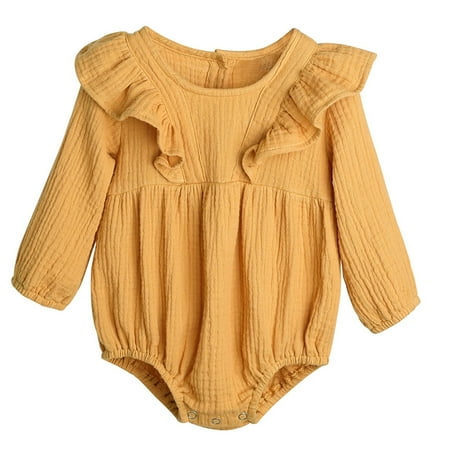 Honeeladyy Winter Autumn Toddler Kids Baby Girls Cute Clothes Jumpsuit Long Sleeve Bodysuit Romper Yellow Clearance under 5$
Honeeladyy Winter Autumn Toddler Kids Baby Girls Cute Clothes Jumpsuit Long Sleeve Bodysuit Romper Yellow Clearance under 5$