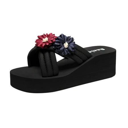 Womens Slippers Size 8 Fashion Spring And Summer Ladies Slippers Thick Bottom Slope Heel Lightweight Solid Color Flower Casual Beach Style
Womens Slippers Size 8 Fashion Spring And Summer Ladies Slippers Thick Bottom Slope Heel Lightweight Solid Color Flower Casual Beach Style
