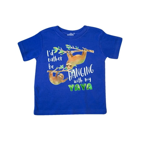 Inktastic Id Rather Be Hanging with my Yaya- Cute Sloths Gift Toddler Boy or Toddler Girl T-Shirt
Inktastic Id Rather Be Hanging with my Yaya- Cute Sloths Gift Toddler Boy or Toddler Girl T-Shirt