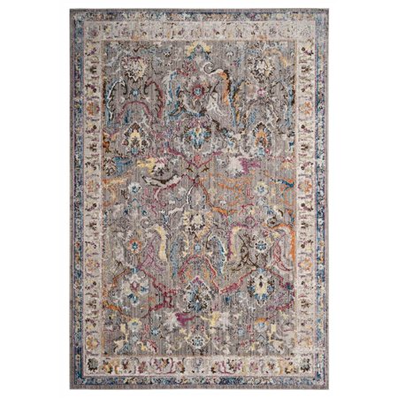 Area Rug in Gray and Ivory (5 ft. L x 3 ft. W)