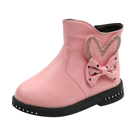 LBECLEY Toddler Booties Girl Fashionable Autumn and Winter Girls Boots Low Heel Flat Bottom Non Slip Rhinestone Bowknot Solid Side Zipper Plush Warm and Comfortable Toddler Fashion Girl Boots Pink 36
LBECLEY Toddler Booties Girl Fashionable Autumn and Winter Girls Boots Low Heel Flat Bottom Non Slip Rhinestone Bowknot Solid Side Zipper Plush Warm and Comfortable Toddler Fashion Girl Boots Pink 36