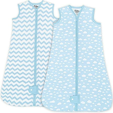 Sleep Bag Sack for Baby 2 Pack Breathable Wearable Blanket Swaddle for Newborns and Toddlers Cute and Comfortable Onesie Cotton Softness by Comfy Cubs (Blue Large)
Sleep Bag Sack for Baby 2 Pack Breathable Wearable Blanket Swaddle for Newborns and Toddlers Cute and Comfortable Onesie Cotton Softness by Comfy Cubs (Blue Large)