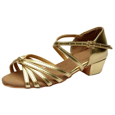 Yinguo Toddler Baby Kids Girls Princess Dancing Ballroom Tango Latin Shoes Sandals Gold 27
Yinguo Toddler Baby Kids Girls Princess Dancing Ballroom Tango Latin Shoes Sandals Gold 27
