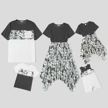 Patpat Mommy Dad Baby girl&Boy Toddle girl&Boy Mosaic Family Floral Print Stitching Solid Matching Sets
Patpat Mommy Dad Baby girl&Boy Toddle girl&Boy Mosaic Family Floral Print Stitching Solid Matching Sets