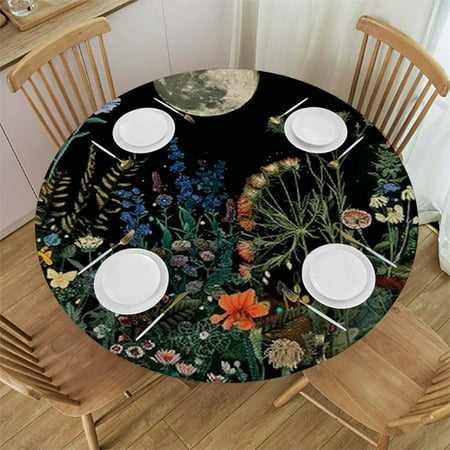 Palnkart Flowers Full Moon Round Table Cover Stain Resistant Washable Perfect for Indoor Outdoor Tablecloth Kitchen Dining Wedding Parties Outdoor Picnic Camping Indoor Kitchen Dining Party
Palnkart Flowers Full Moon Round Table Cover Stain Resistant Washable Perfect for Indoor Outdoor Tablecloth Kitchen Dining Wedding Parties Outdoor Picnic Camping Indoor Kitchen Dining Party